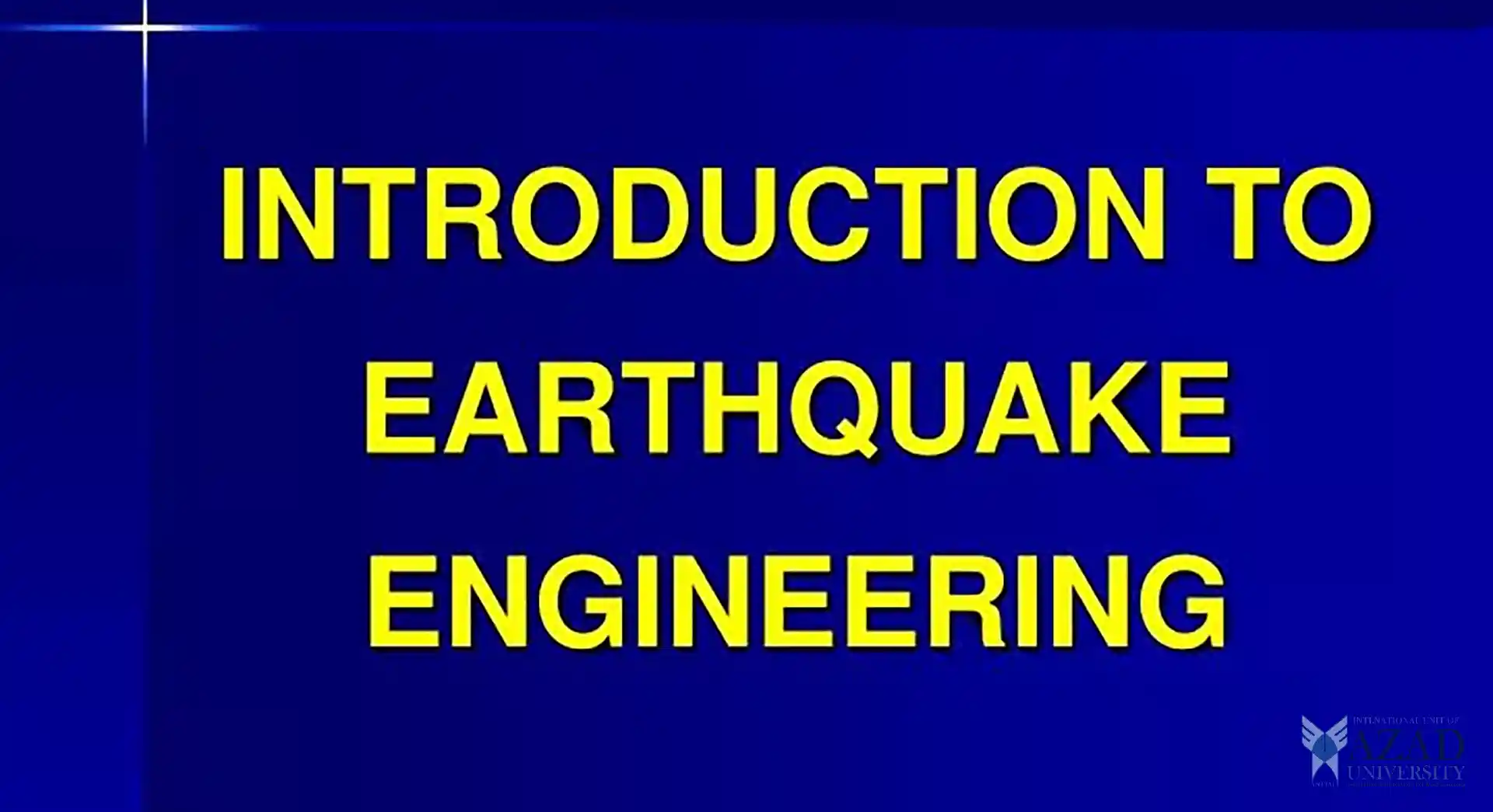 Earthquake Engineering: Curriculum Overview at Azad University